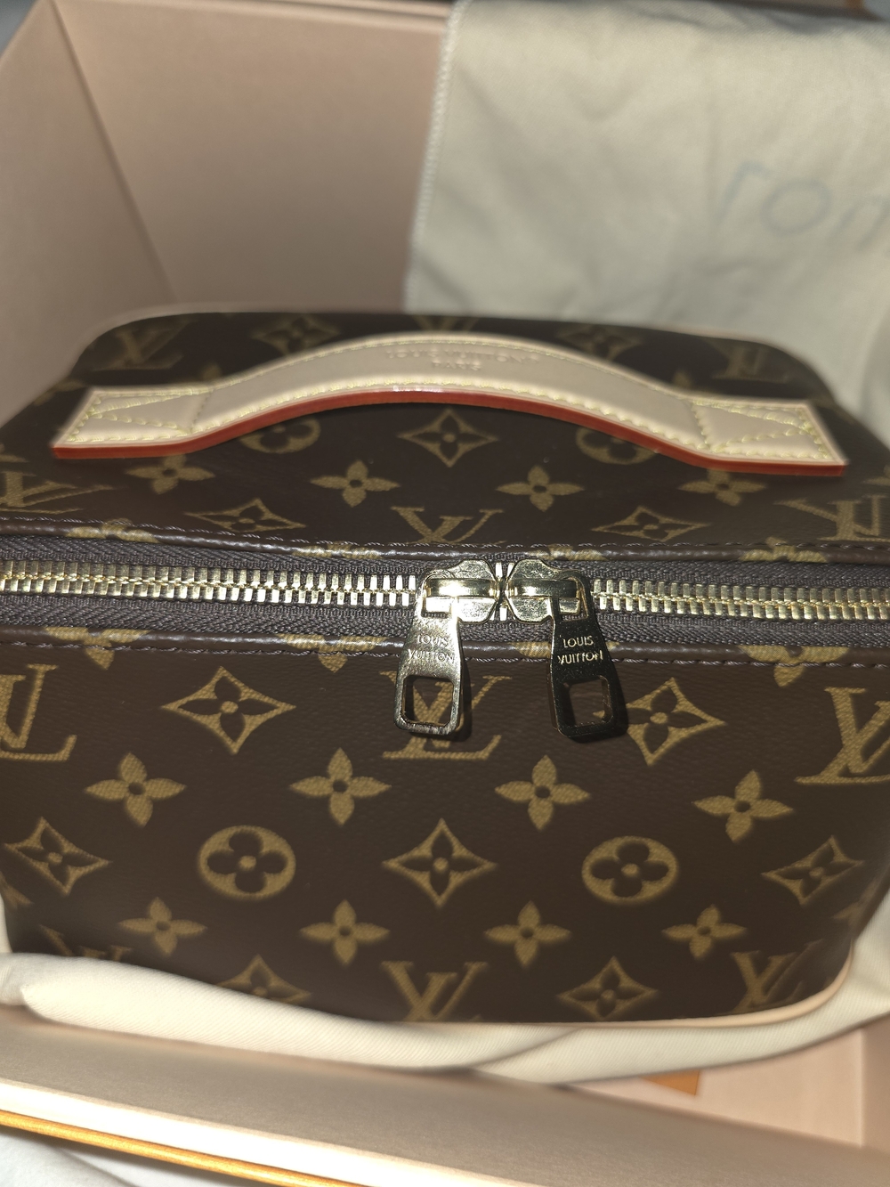 Louis Vuitton Monogram Brown Canvas Vanity Case - Brown